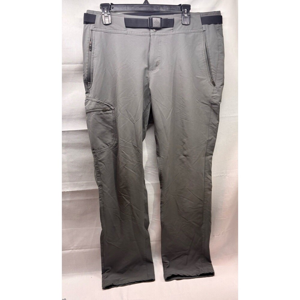 Columbia Women’s Cargo Pants Size 14 Gray Omi-Shade Zip Pocket Outdoor